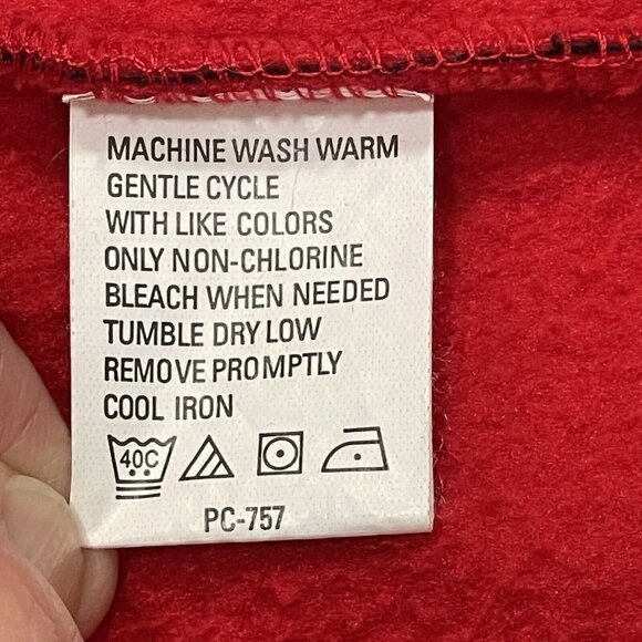 IZOD PERFORM-X Macro Fleece Softshell Jacket Men Large Red Full Zip Gorp‎ Core - Picture 10 of 16